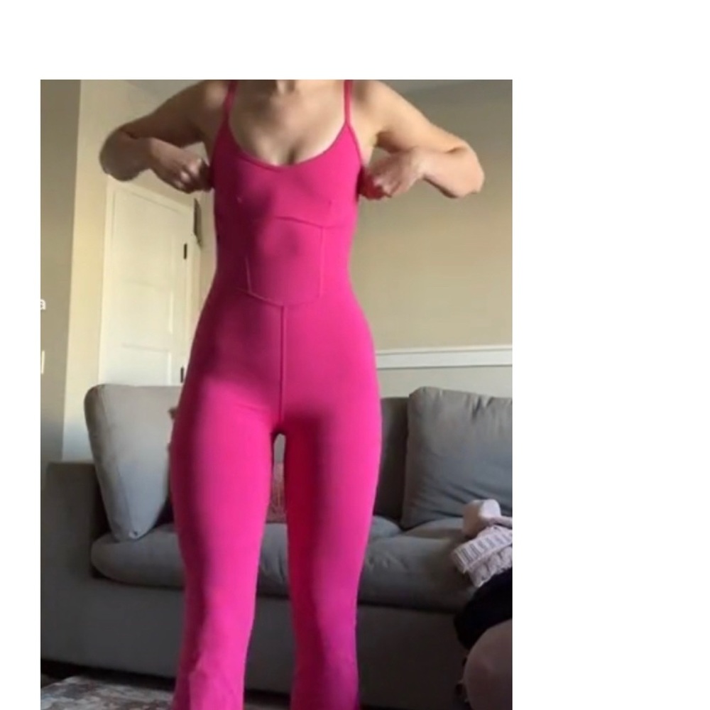 Joy Lab Pink Flare Long Bodysuit